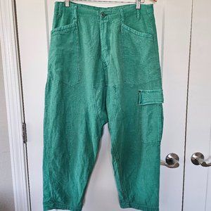 Free People Bay To Breakers Pants in Golf Green